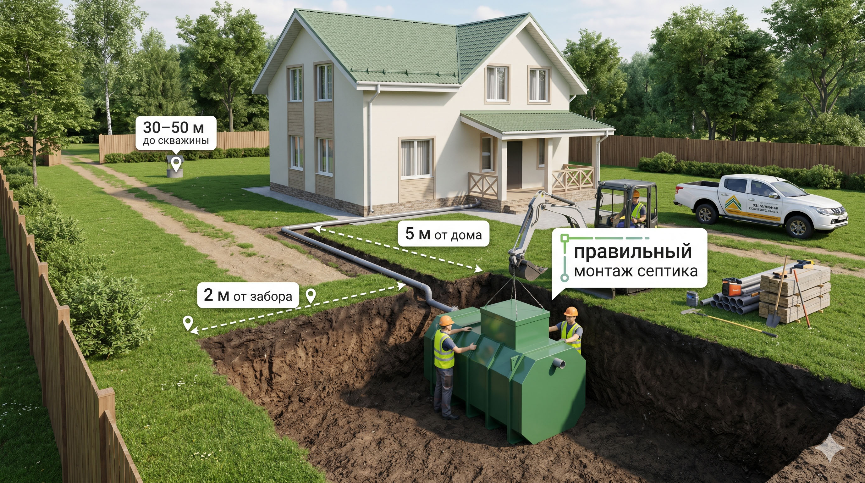 Как установить септик на участке: правила размещения, нормы СНиП и этапы монтажа