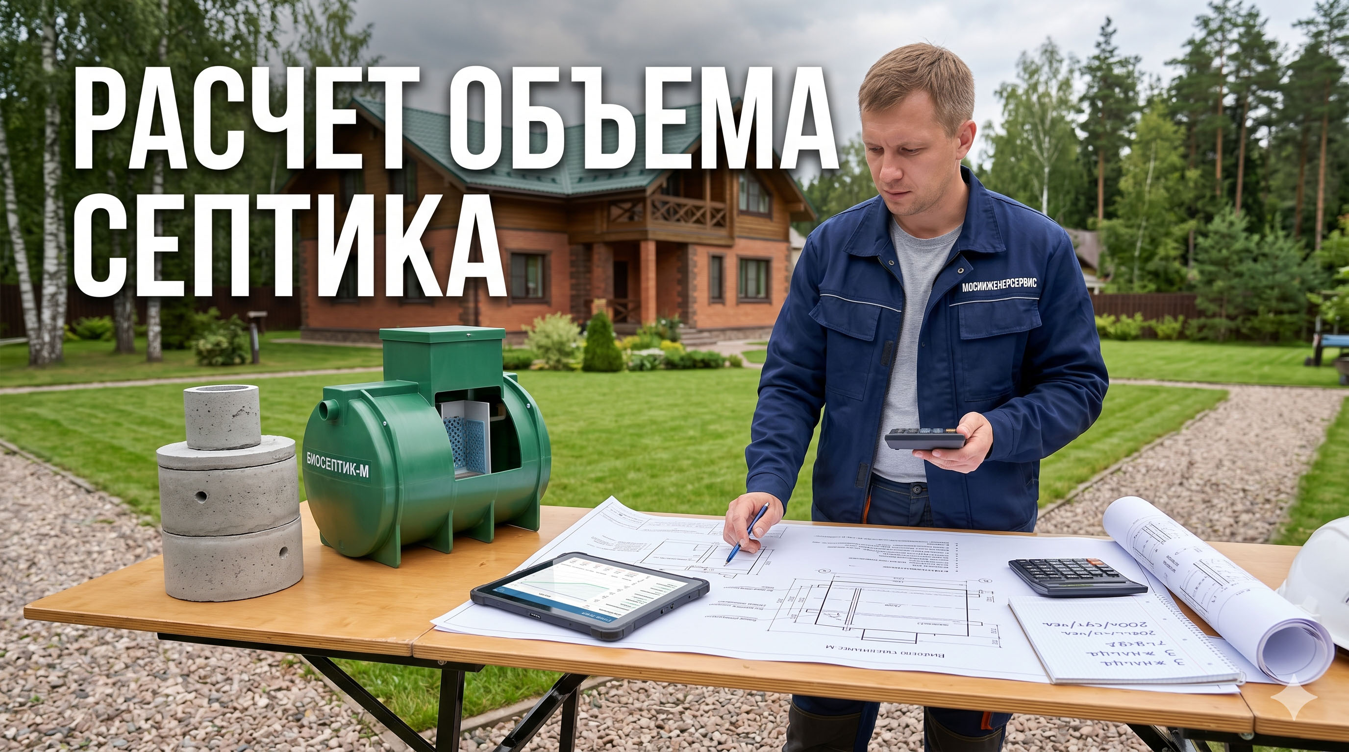 Как рассчитать объем септика для частного дома: нормы, формулы и примеры