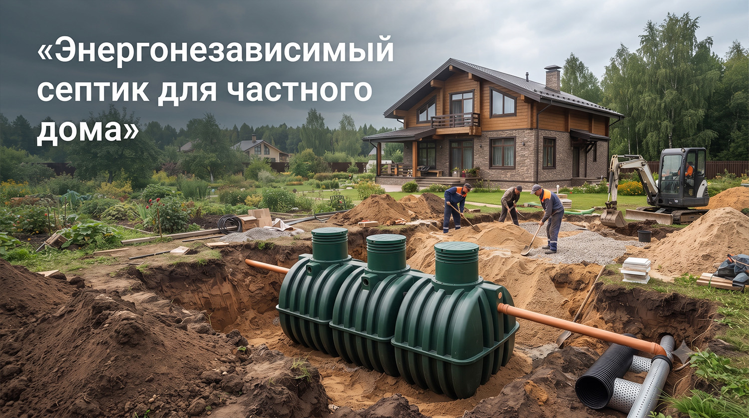 Энергонезависимый септик для частного дома: как выбрать систему без электричества
