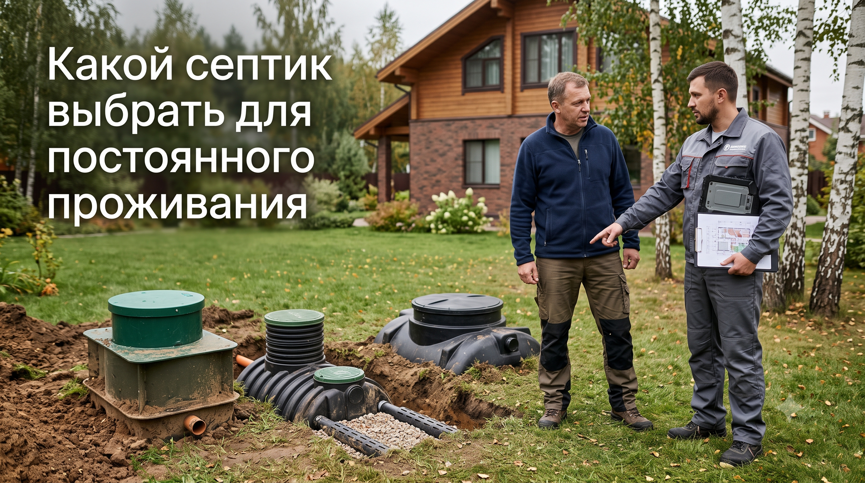 <h1>Какой септик выбрать для постоянного проживания в частном доме в Москве и Подмосковье</h1>