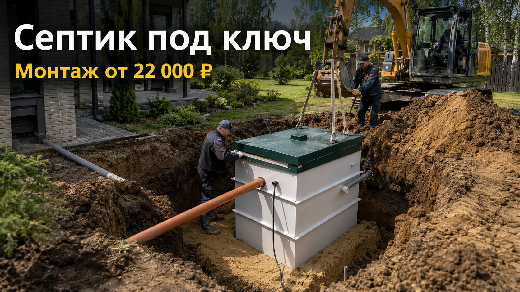 Сколько стоит септик под ключ в Москве и Московской области в 2026 году